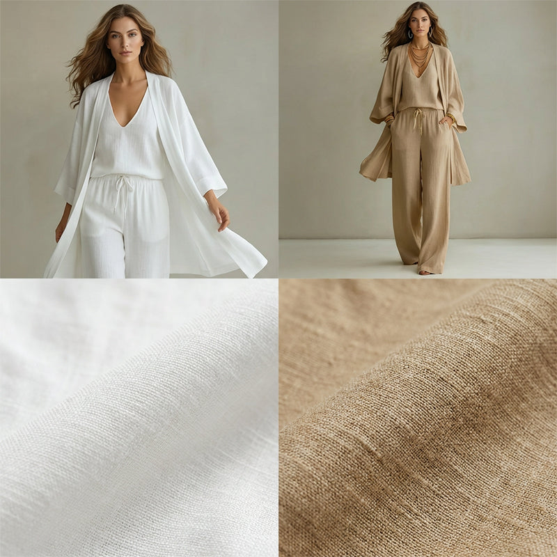 ⏰ 50% Korting – Elegante 3-Delige Dames Set met Wijde Pijpen | Comfortabele, Soepel Vallende & Flatterende Outfit